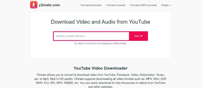 Y2Mate Youtube video download
